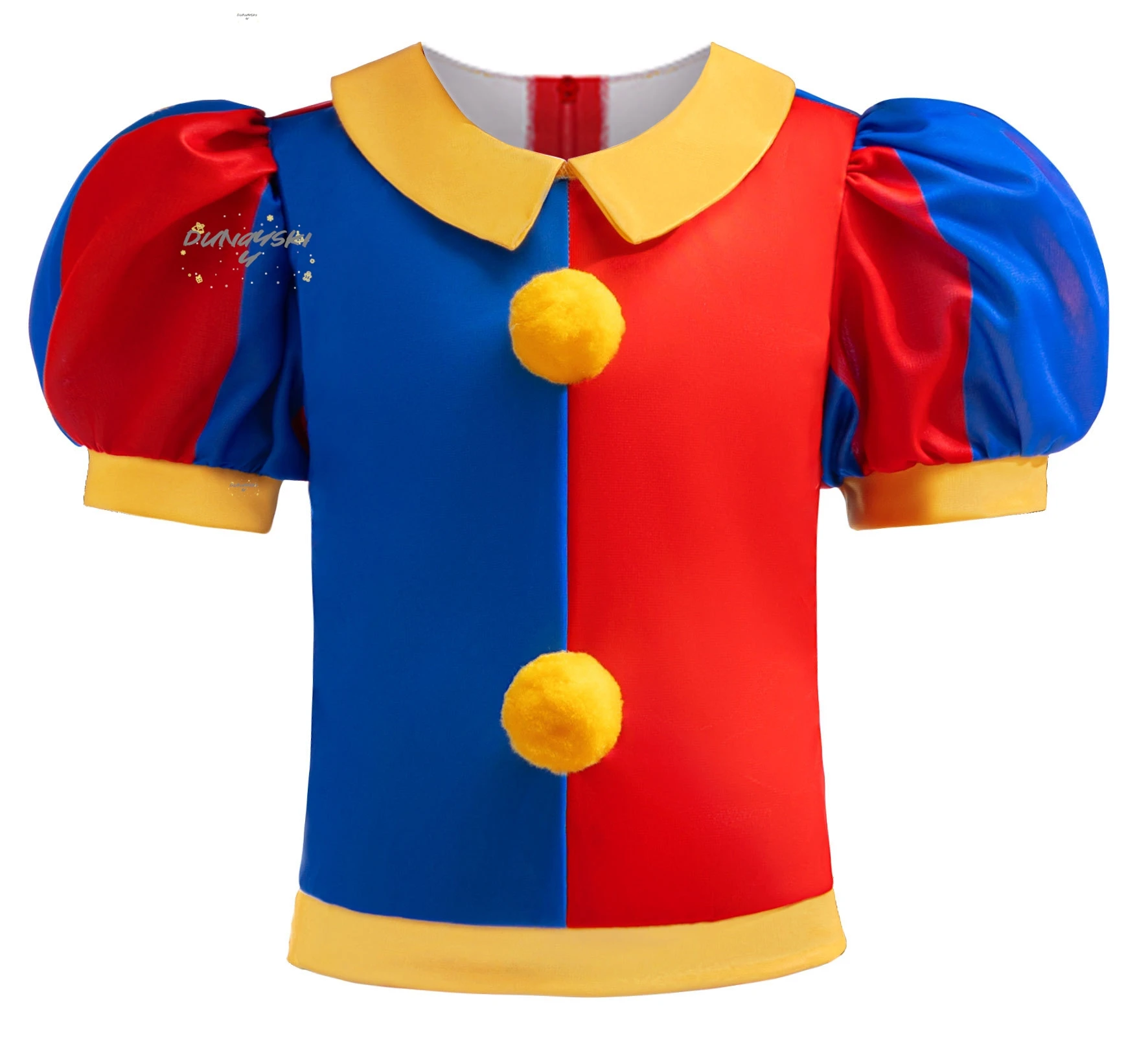 The Amazing Pomni Kinder Cosplay Kostüm Mädchen Prinzessin Digital Top + Tutu Rock + Tasche Kinder Halloween Karneval Sommerkleid