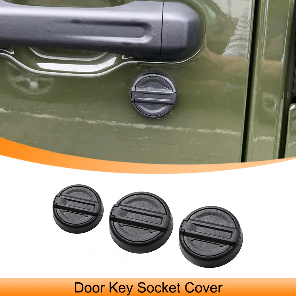 

Door Lock Keyhole Key Socket Decoration Cover Sticker for Jeep Wrangler TJ JK JL Gladiator JT 1997-2024 Car Exterior Accessories