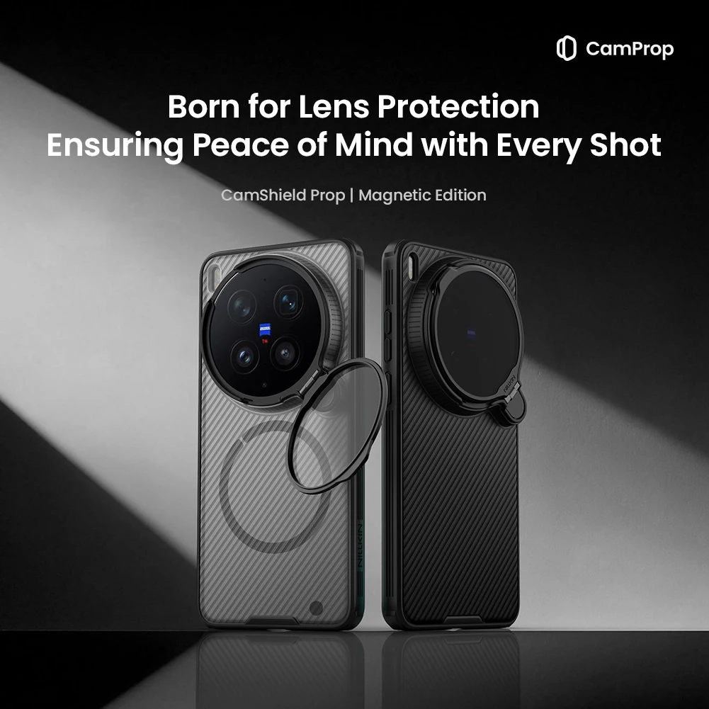 

Nillkin for VIVO X300 Ultra 5G Case Magnetic Camshield Prop Adapt Lens magsafe Camera with Stand Protection 360 Back Cover