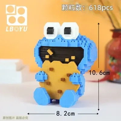 BOYU Creative Diamond Micro-spelled Casual Building Blocks American Cartoon Series Frog and duck toys for children gifts