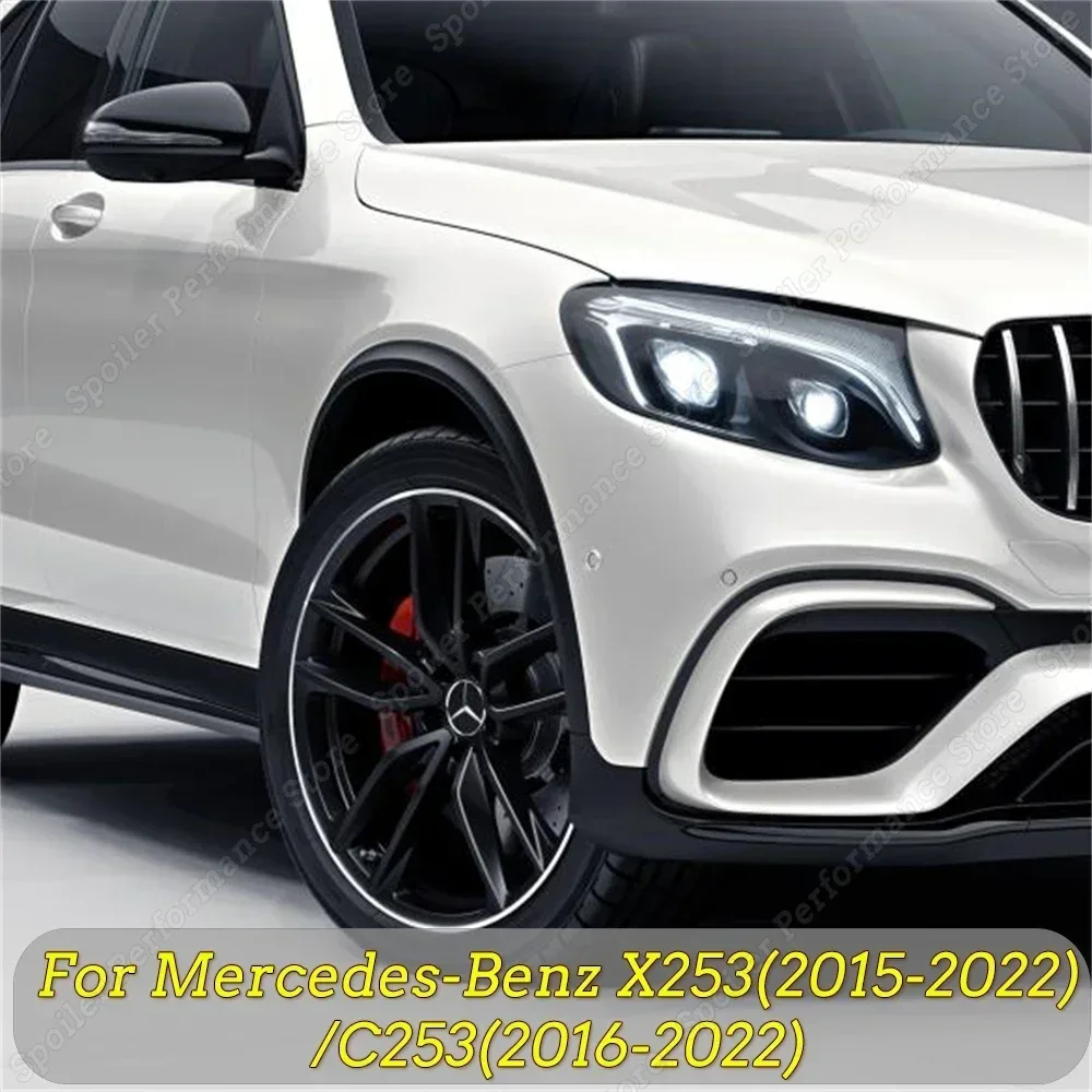 

For Mercedes-Benz GLC SUV X253 2015-2022 Coupe C253 2016-2022 2Pcs Wheel Arch Fender Flares Mudguards GLC43 GLC63 AMG Upgrade