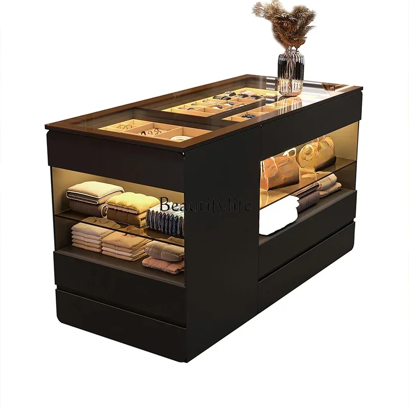 

1PJ12PJ12Cloakroom Nakajima Cabinet Jewelry Display High-end Black Storage Chest Integrated