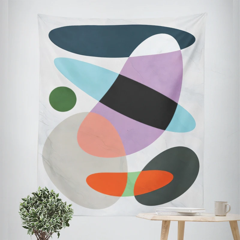 Home Decoration Modern Room Decor Items Wall Tapestry Aesthetic Bedroom Wall Art Large Fabric Tapestrys Nordic Morandi Abstract