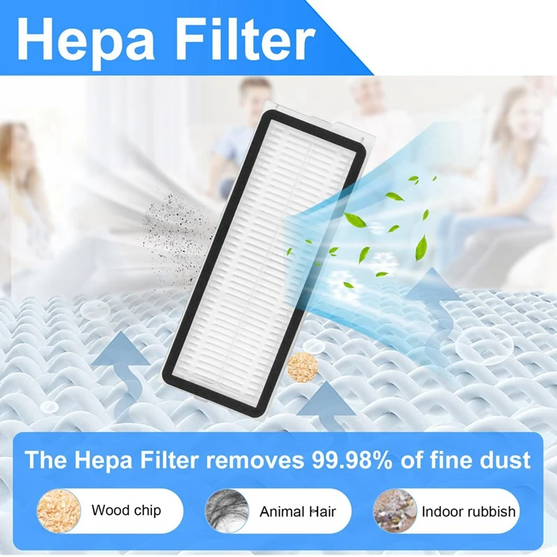 Roborock-q REvoロボット掃除機,メインローラー,サイドブラシ,HEPAフィルター,モップパッド,ダストバッグ,交換用アクセサリー