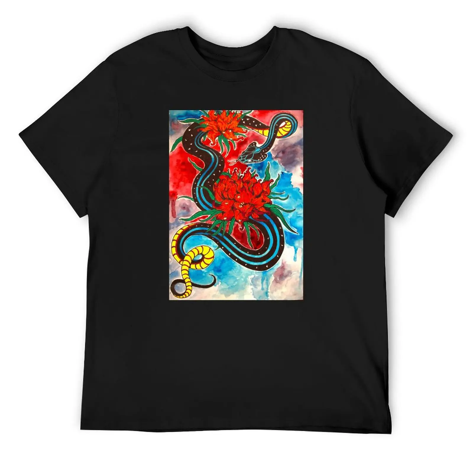 

Snake and Flowers T-Shirt