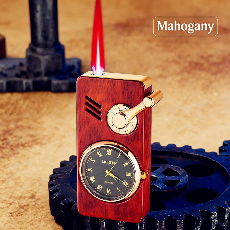 

Newest Rocker Cigar Igniter Direct Fire Lighter Windproof Open Flame Smoke Quartz Dial Cigarette Lighters & Smoking Accessories