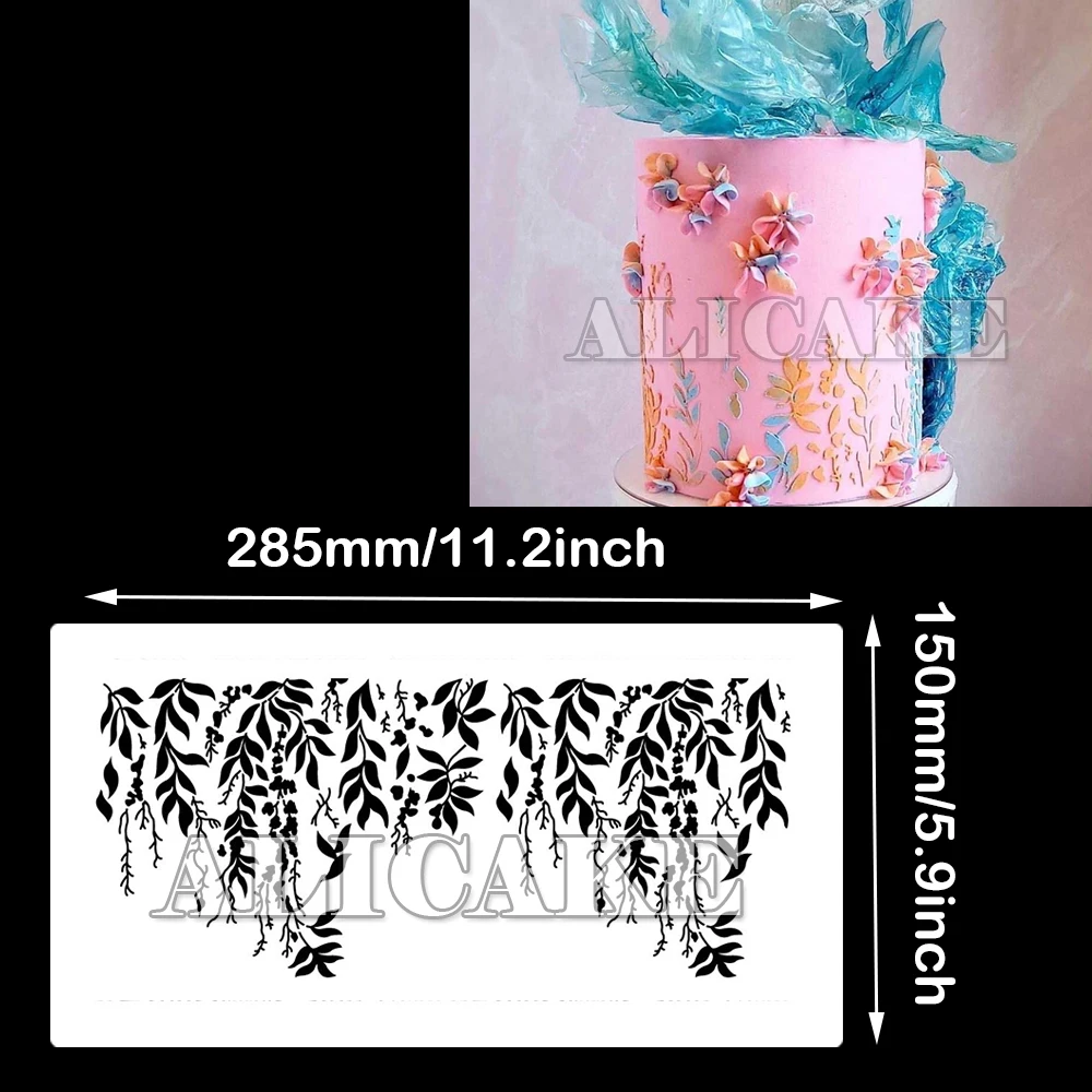 Cake Stencil Leaf Shape Fondant Decorating Tools
