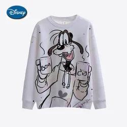 Women's sports shirt hoodie retro Disney's Gofei print pattern sports shirt cartoon gift women's retro cartoon sports shirt