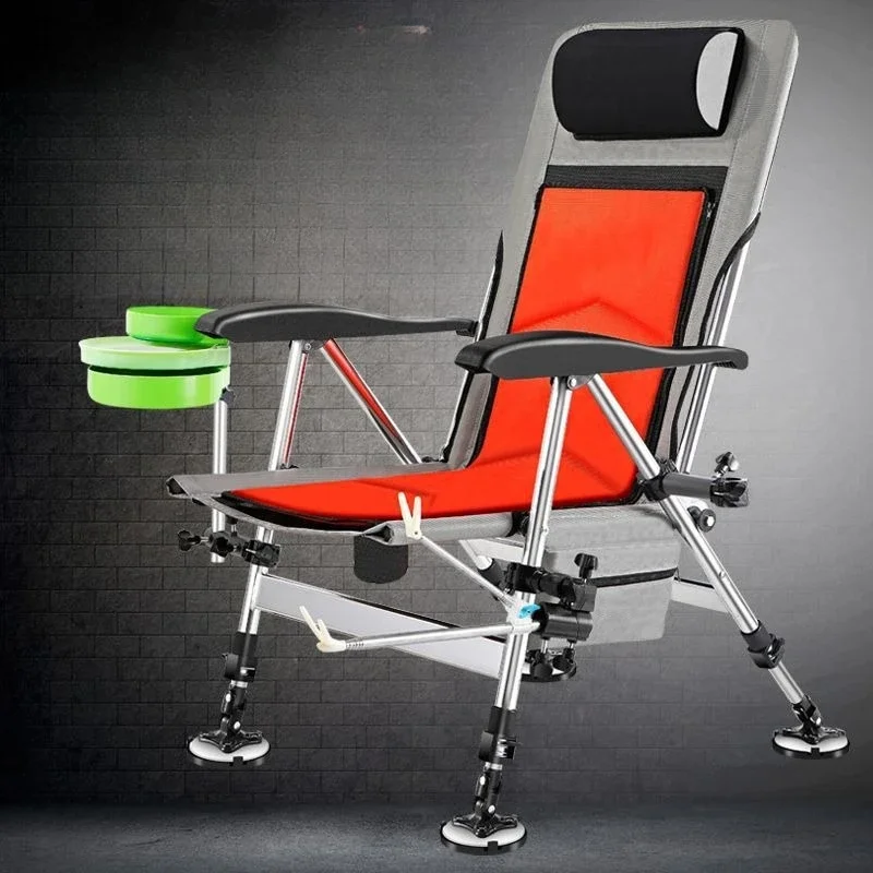 European fishing chair with extended legs, a full set of new multi-functional fishing chairs