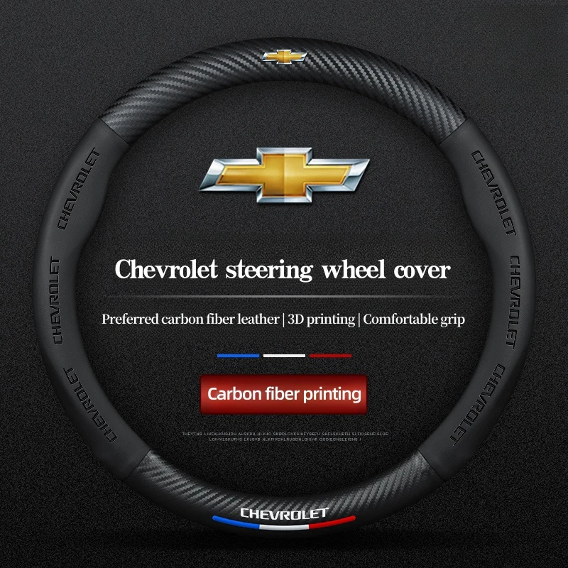 Car Steering Wheel Cover For Chevrolet Aveo Bolt Onix Cruze Spark Cavalier Colorado Lacetti Trailblazer Silverado Tahoe Traverse