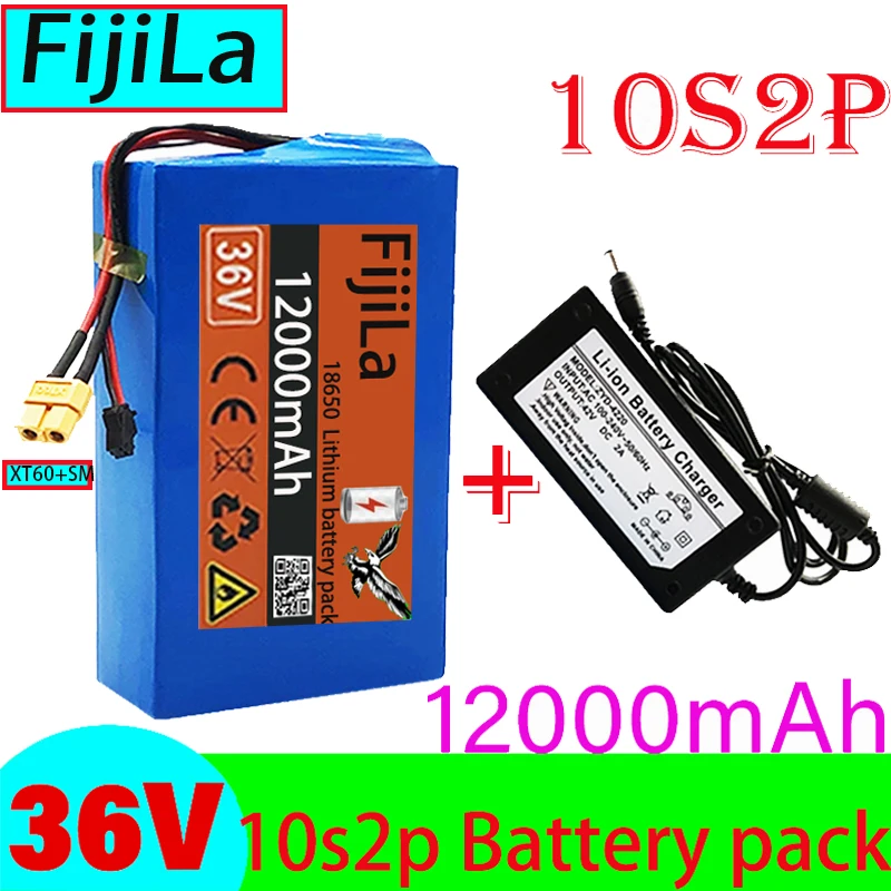 

Nieuwe 10S2P 36V 12000Mah 18650 Lithium-Ionen Akku Voor Roller Skateboard Ebike Elektrische Fiets Batterie Pack Lifepo4 Bms