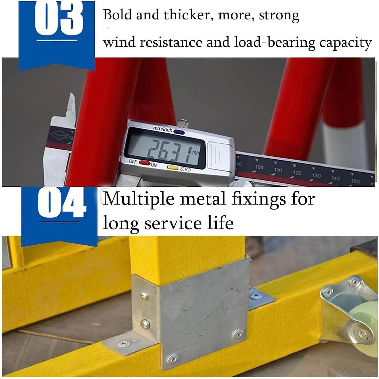 Crowd Control Building Barricade Safety Fence, Insulated Safety Sign Signal