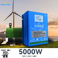 WindKing MPPT Hybrid Charge Controller Max input 5000W Wind & Solar Hybrid System 12v 24v 48v Auto Regulate For Home Appliance