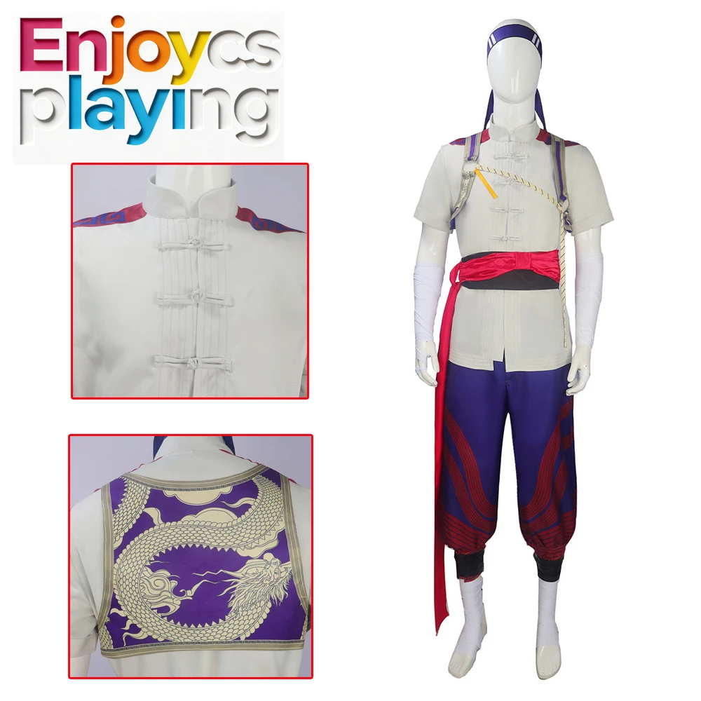 

Game Mortal Kombat 2 Cosplay Fire God Liu Kang Cosplay Costume Men Adult Full Set Halloween Carnival Party Outfits
