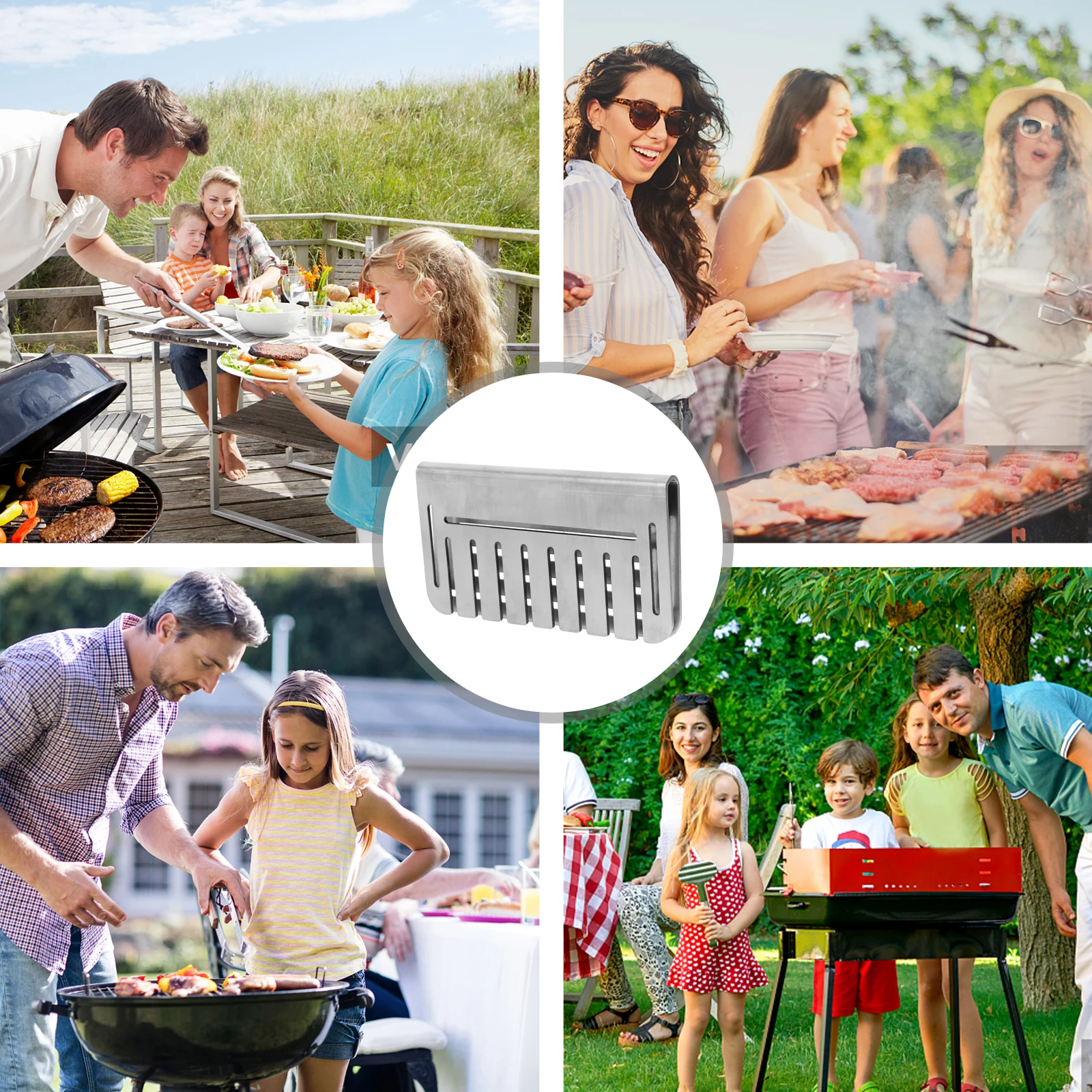 

Heavy Duty Grill Blocker Stainless Steel Bbq Deflector Grease Separator Door For Cast Iron Flat Grills Compact Drip Blocker Oil