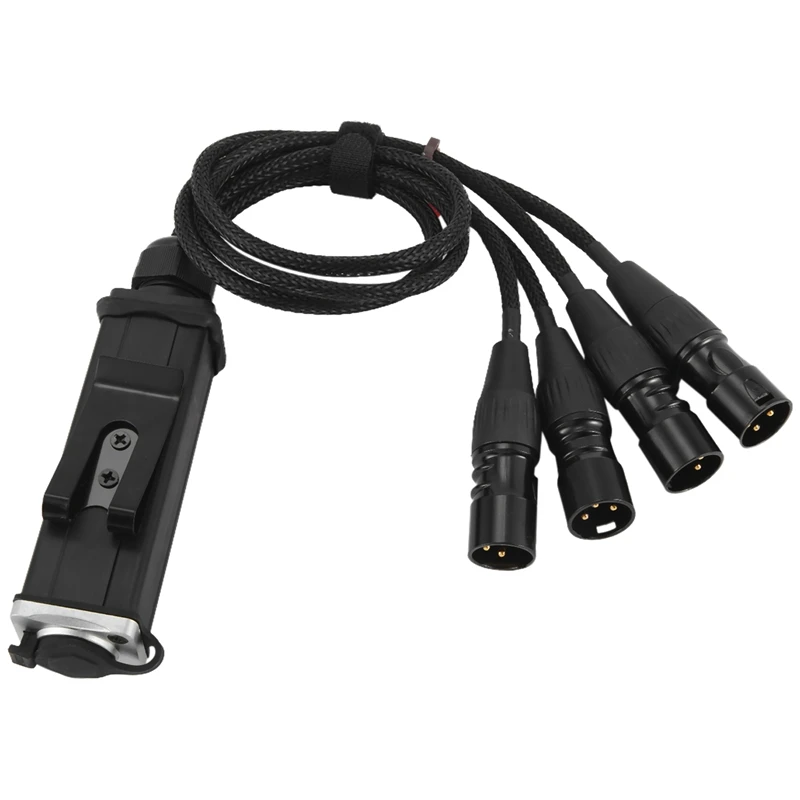 

RJ45 CAT5 Shielded Cable To 4 Channel 3-Pin XLR Male Connectors Multi-Network Receiver Cable For Stage Studio