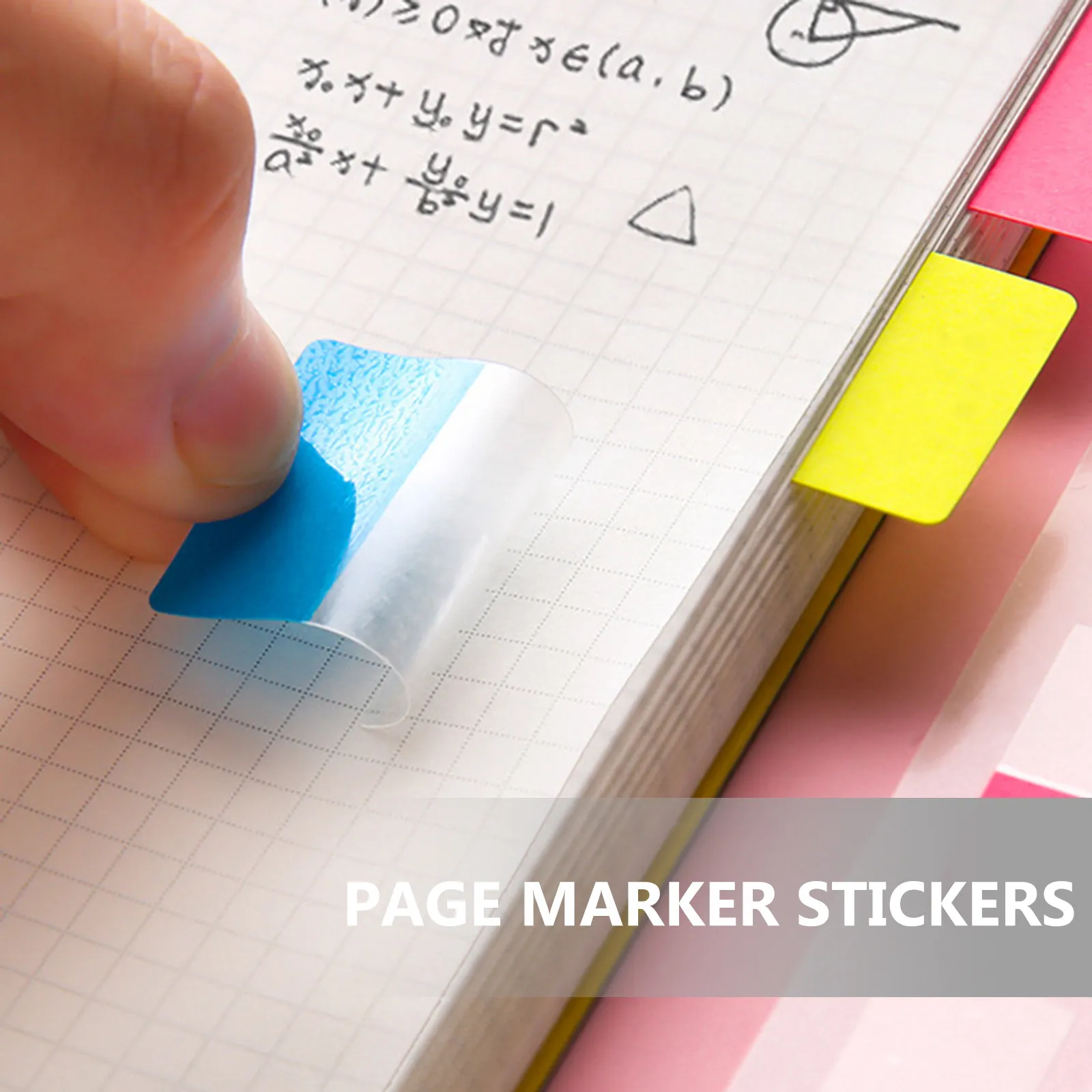 

3Sets Sticky Page Tabs Self-Adhesive Colorful Book Annotation Supplies for Notebooks Office School Home Use Writable Impermeable