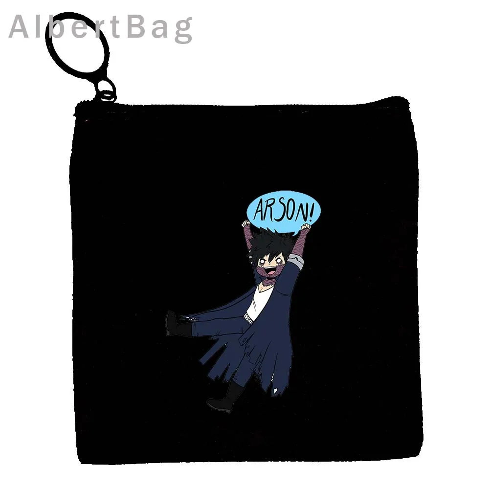 僕のヒーローアカデミア-キャンバスコインウォレット,小さな財布,ジッパーポーチ,漫画のアニメーション,デク,ドクア,トアドロキ