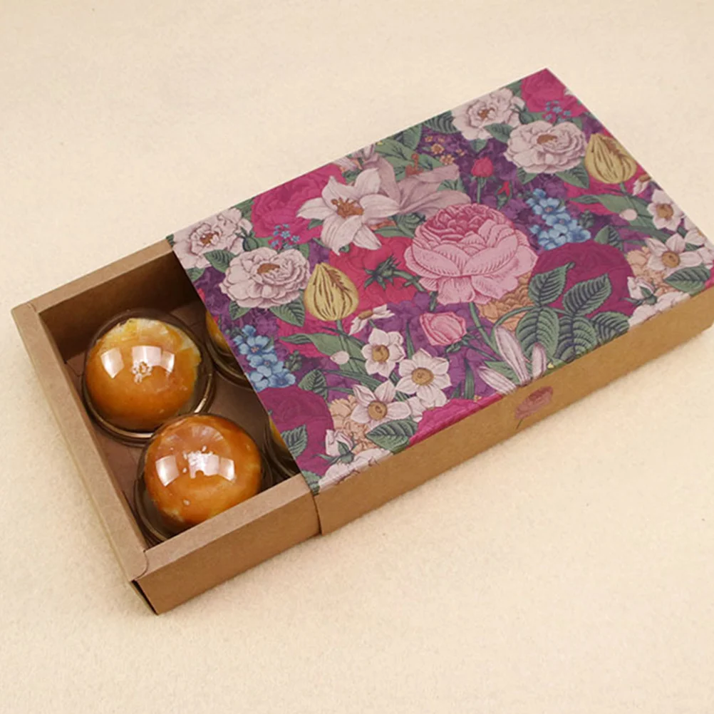 

100pcs Round Plastic Moon Cake Wrapping Boxes Dessert Packing Bakery Container Transparent Lid Golden Bottom Party