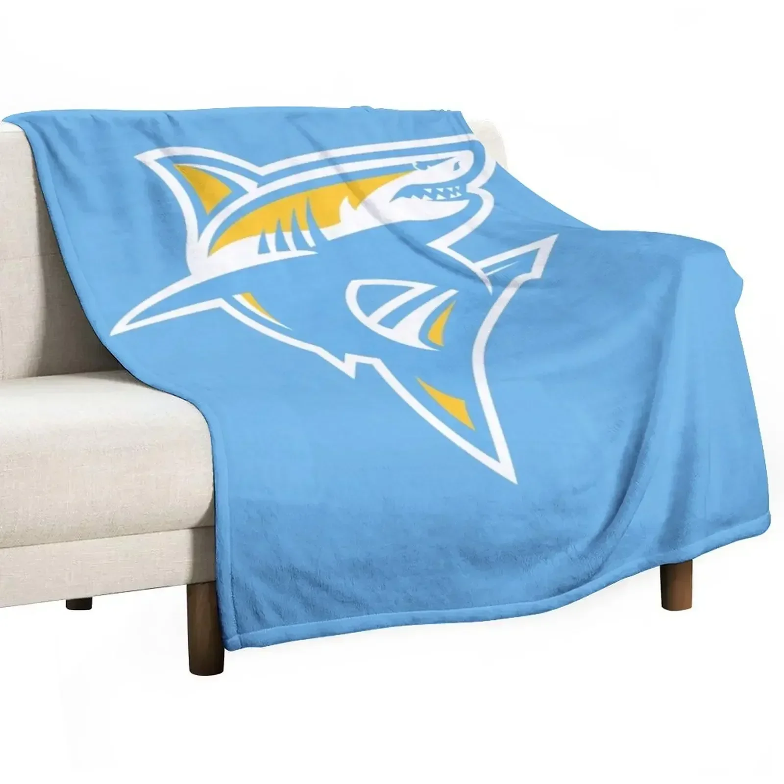 

Cool Sharks Icon Throw Blanket Large Sofa Throw Summer wednesday Blankets