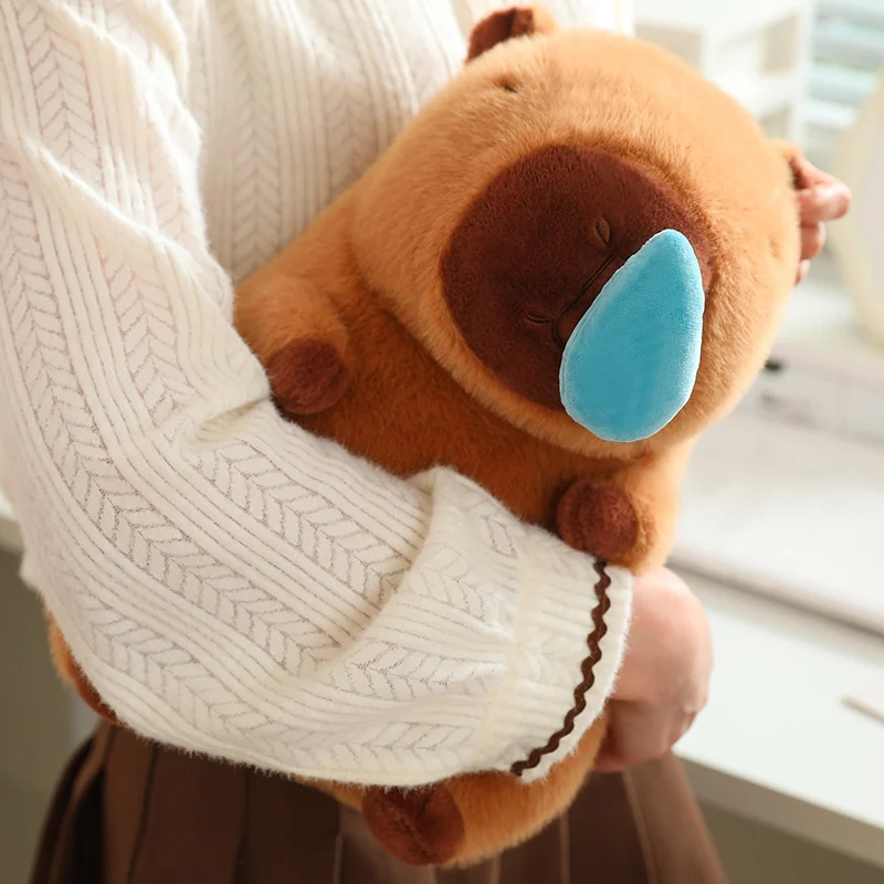 Kawaii Capybara ตุ๊กตาจําลองสัตว์ยืดน้ํามูกน่ารัก Capibara นุ่มยัดไส้ตุ๊กตา Plush ตุ๊กตาเด็กของขวัญ