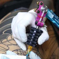 1PC Aluminum Alloy Tattoo Grip Machine Gun Tubes Round 30MM 35MM Sterilizable Black Body Art Tattoo Tube Tip Handle Supplies