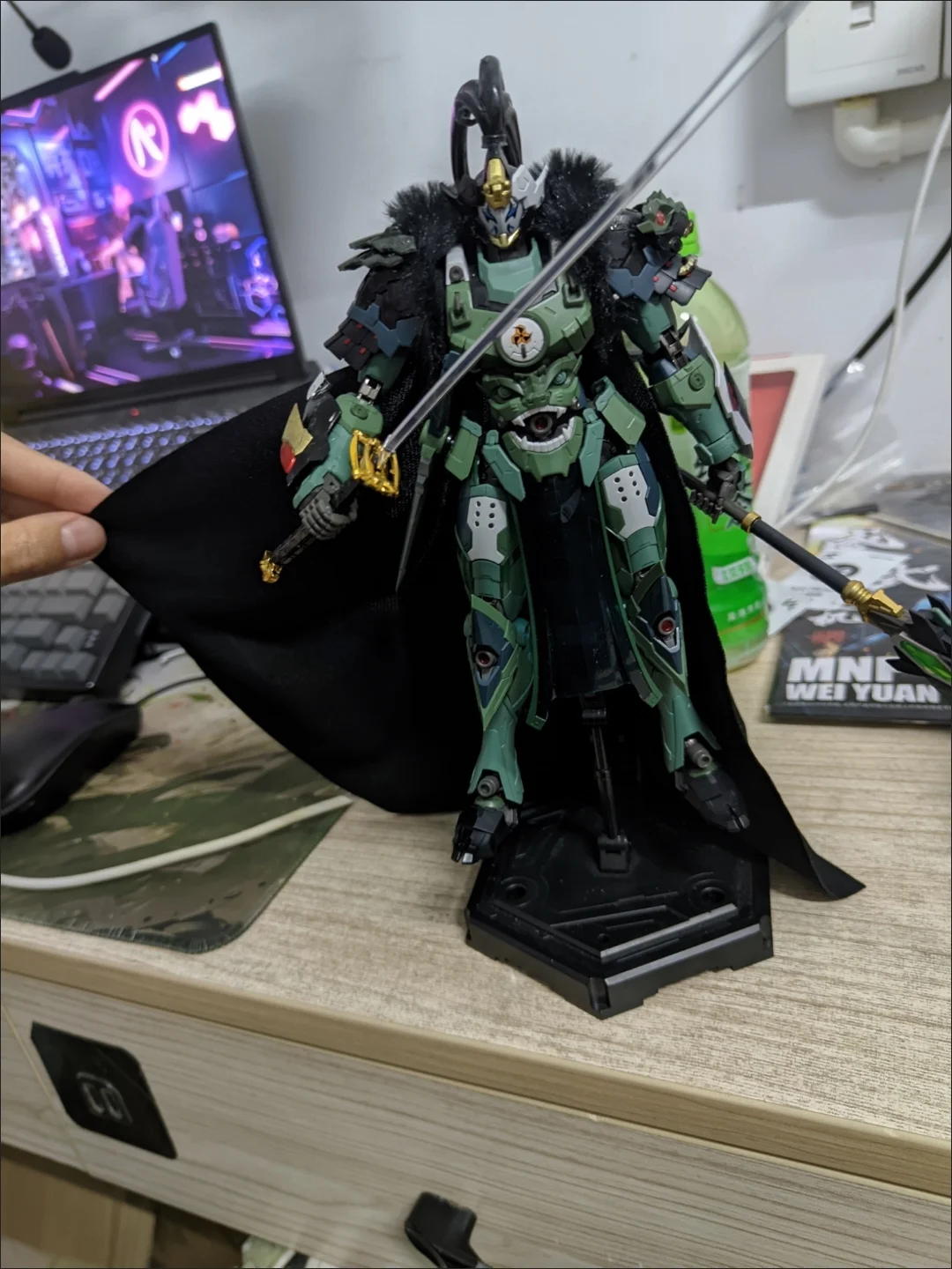 1/12 Motive Core Weiyuan Stoffumhang, National Style General, haariger Kragen, Drop Feeling Cloak, Mech Model Cloak