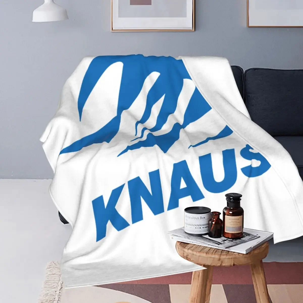 Knaus Caravan Blankets Soft Warm Flannel Throw Blanket Bedspread for Bed Living room Picnic Travel Home Sofa