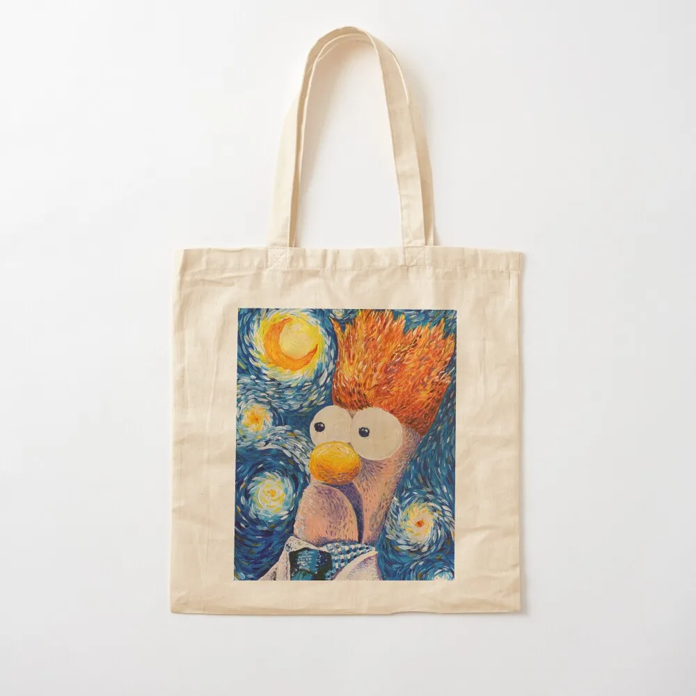 Starry Meep Tote Bag Beach bag custom canvas bag Women's tote Gift