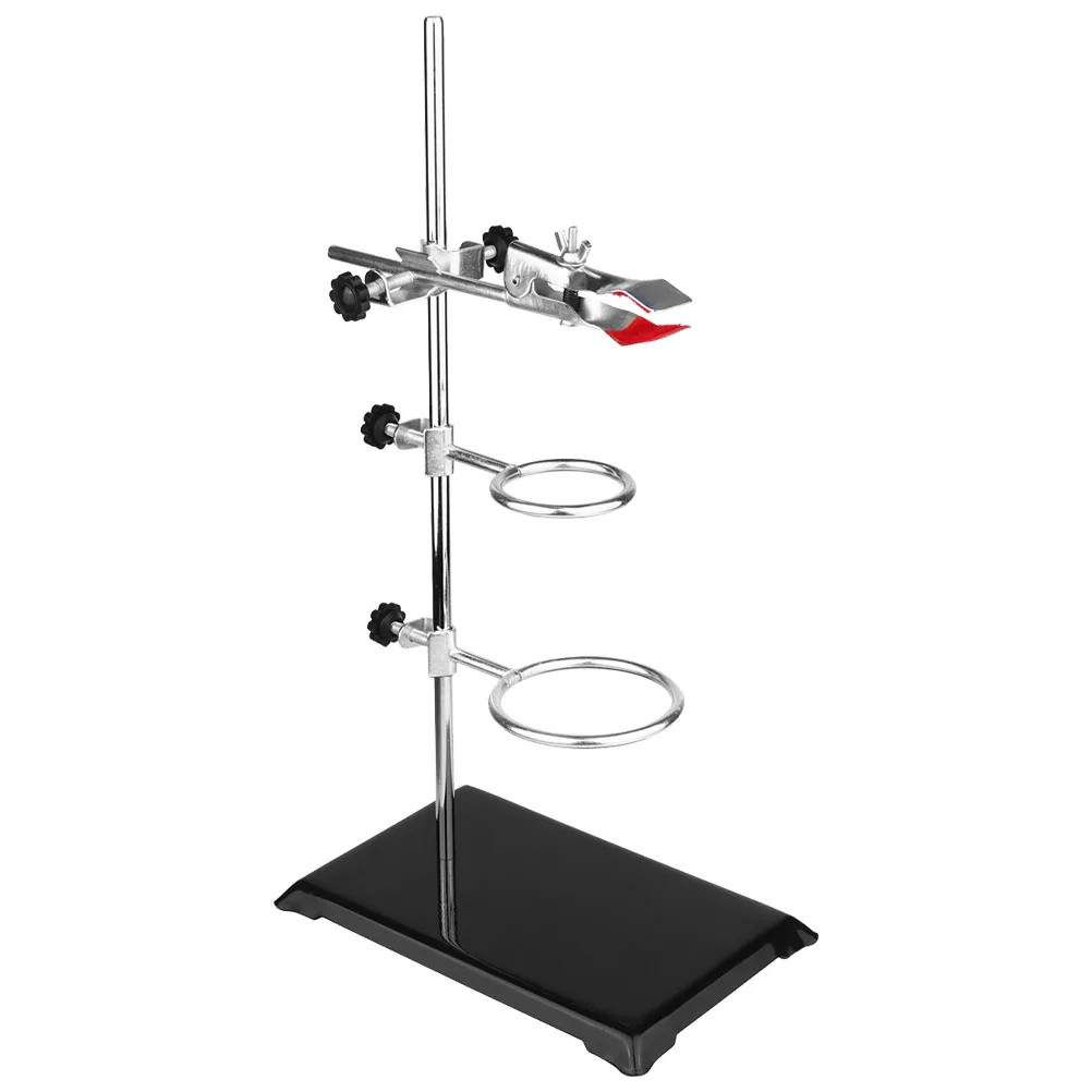

Rack Support Stable Chemistry Equipment Easy Assembly Educational Flask Clamp Ring Stand Test Tube Holder