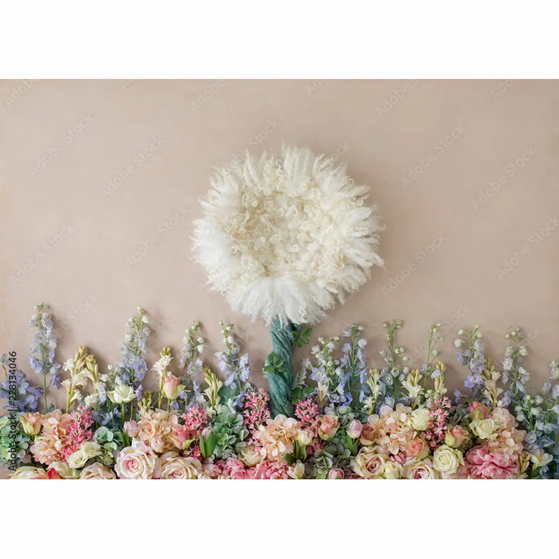 SHENGYONGBAO sfondo neonato altalena floreale compleanno sfondo artistico Basket stelle bambino Studio fotografia sfondo ZZ-12