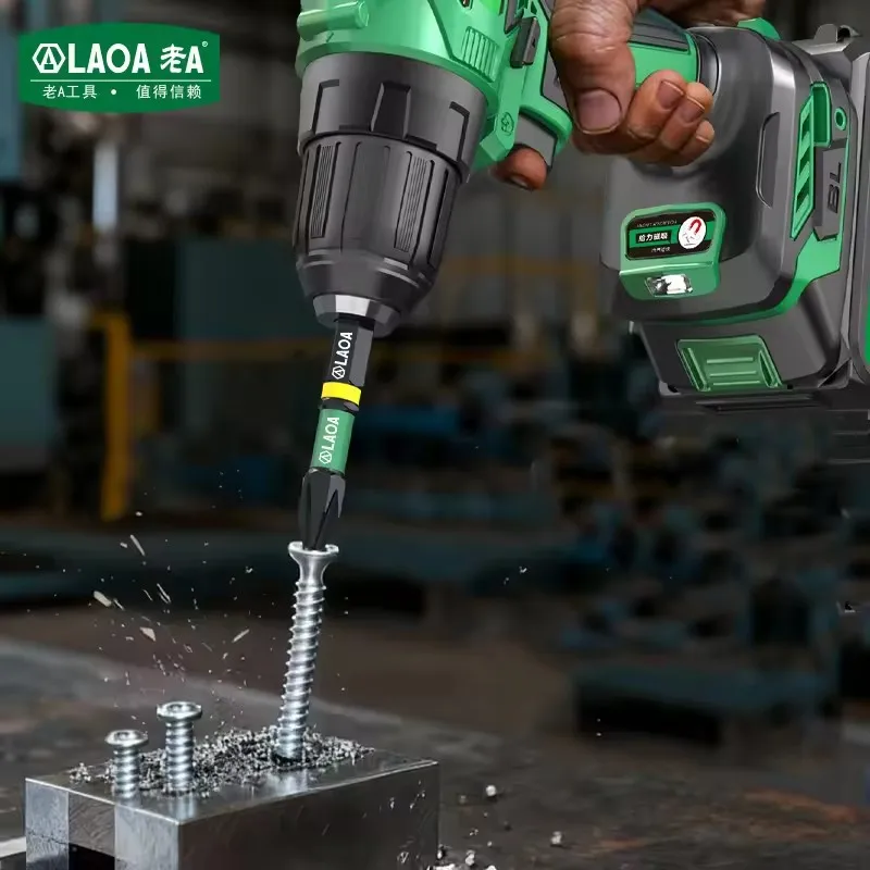 LAOA Plum Blossom Hexagon Socket Bit Set Impact-Resistant Electric Bit X9 Alloy Steel Strong Magnetic Non-Slip Cross Word image 4