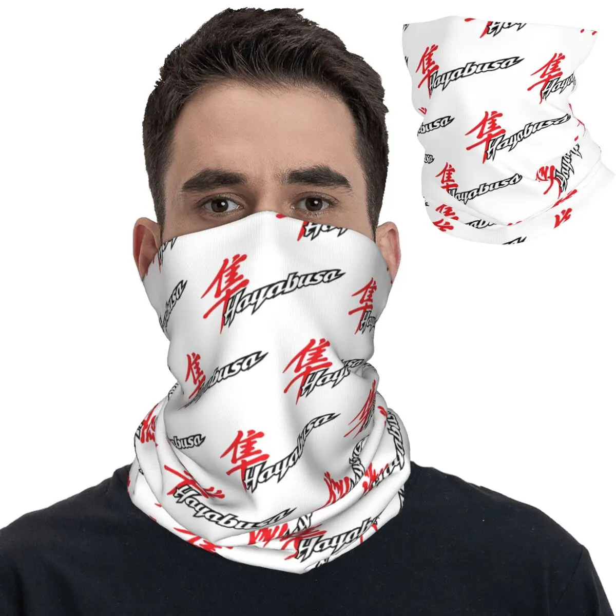 SUZUKIS HAYABUSA Moto Bandana Neck Cover Printed Mask Scarf Multi-use Headwear Outdoor Sports Unisex Adult Winter