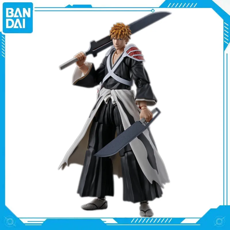 حقيقي بانداي أنيمي بليتش ألف عام من الحرب الدموية S.H.Figuarts Kurosaki Ichigo لعبة PVC هدية تجميعها نموذج جمع