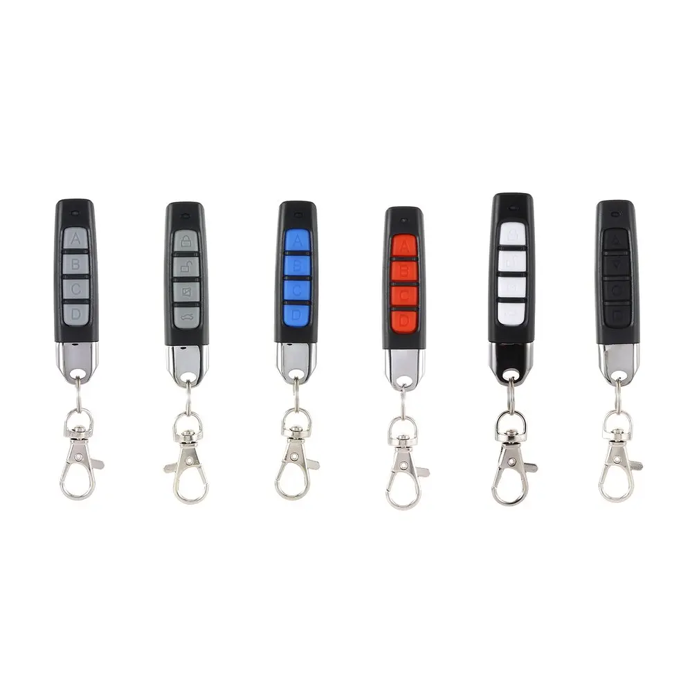 4 Key Buttons Garage Gate Door Opener Remote Control 433MHZ Auto Pair Copy Remote Garage Door Opener Remote Control Duplicator