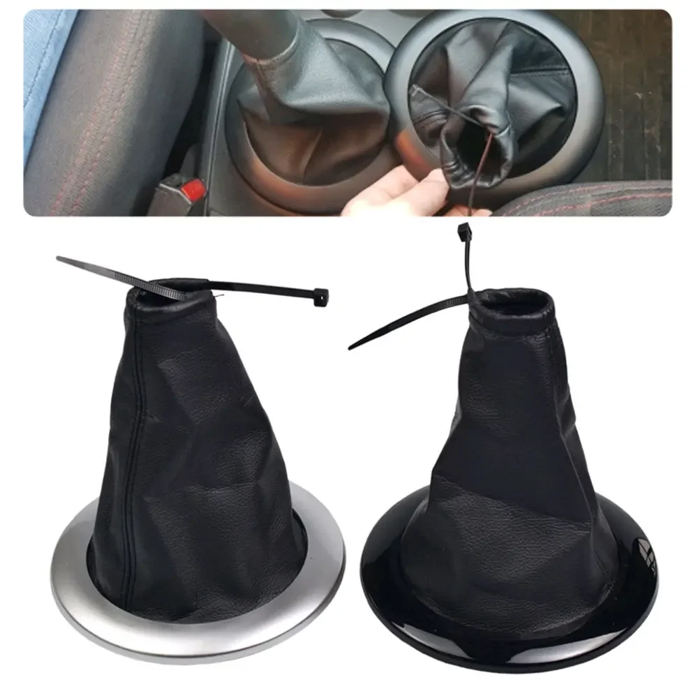 PU couro carro engrenagem mudança vara capa, à prova de poeira, Auto Shift Knob Boot, Renault Megane 2 MK2 II Sport Tourer II 2002-2009