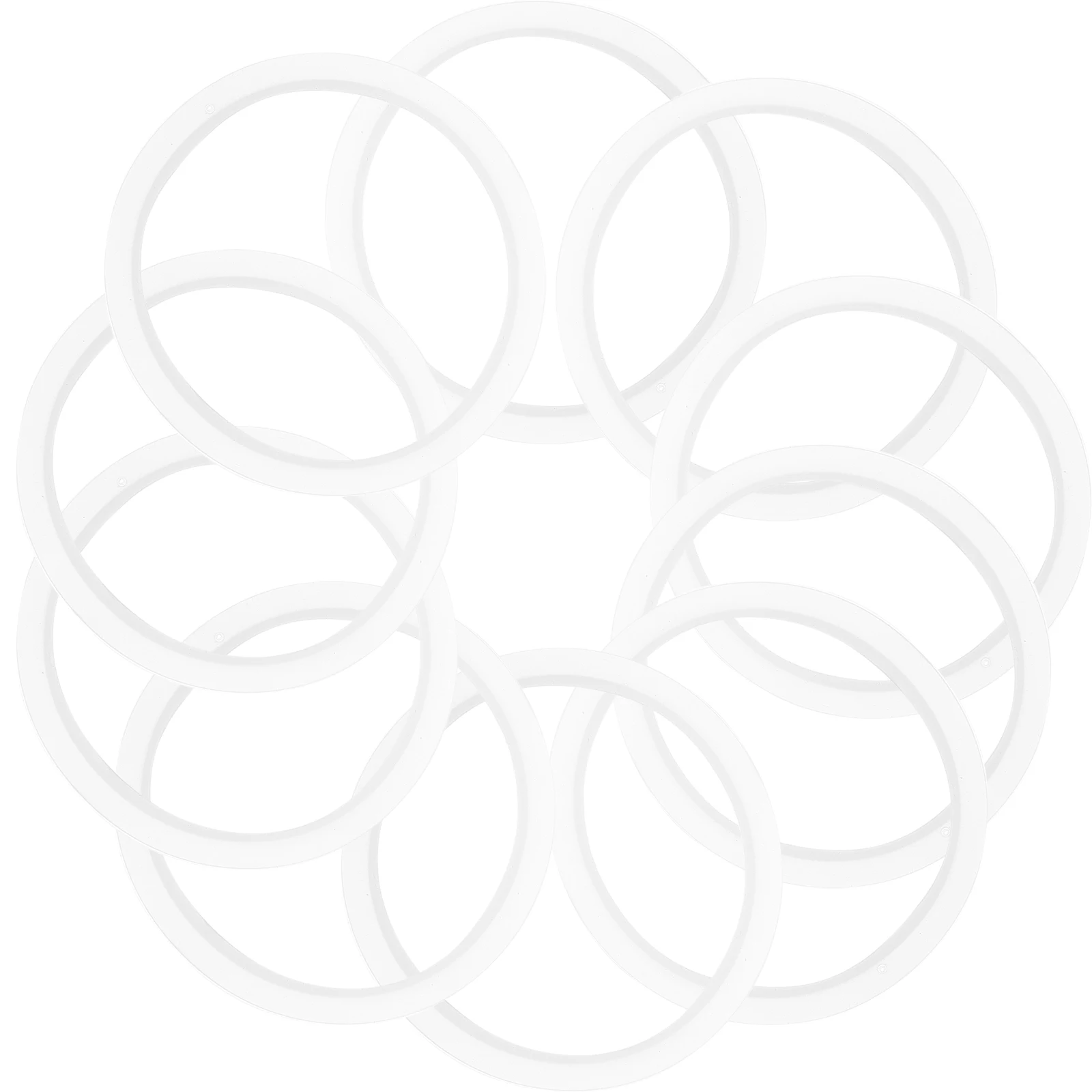 

10pcs Silicone Glass Cup Wax Jar Gasket Storage Can Seal Bottle Lid Silicone Ring White 60mm Reusable Bottle Supplies Lid