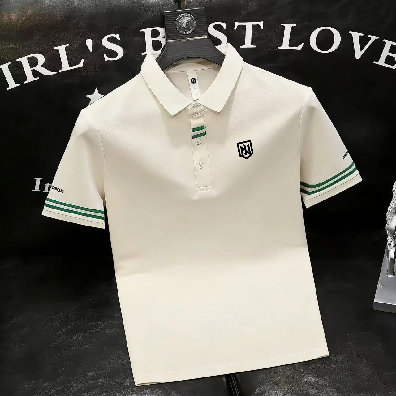 Men Golf Polo Shirt 2026 New End Fashionable Color-block Men's Lapel Short-sleeved Top Polo Shirt Summer Slim-fit Golf Clothing