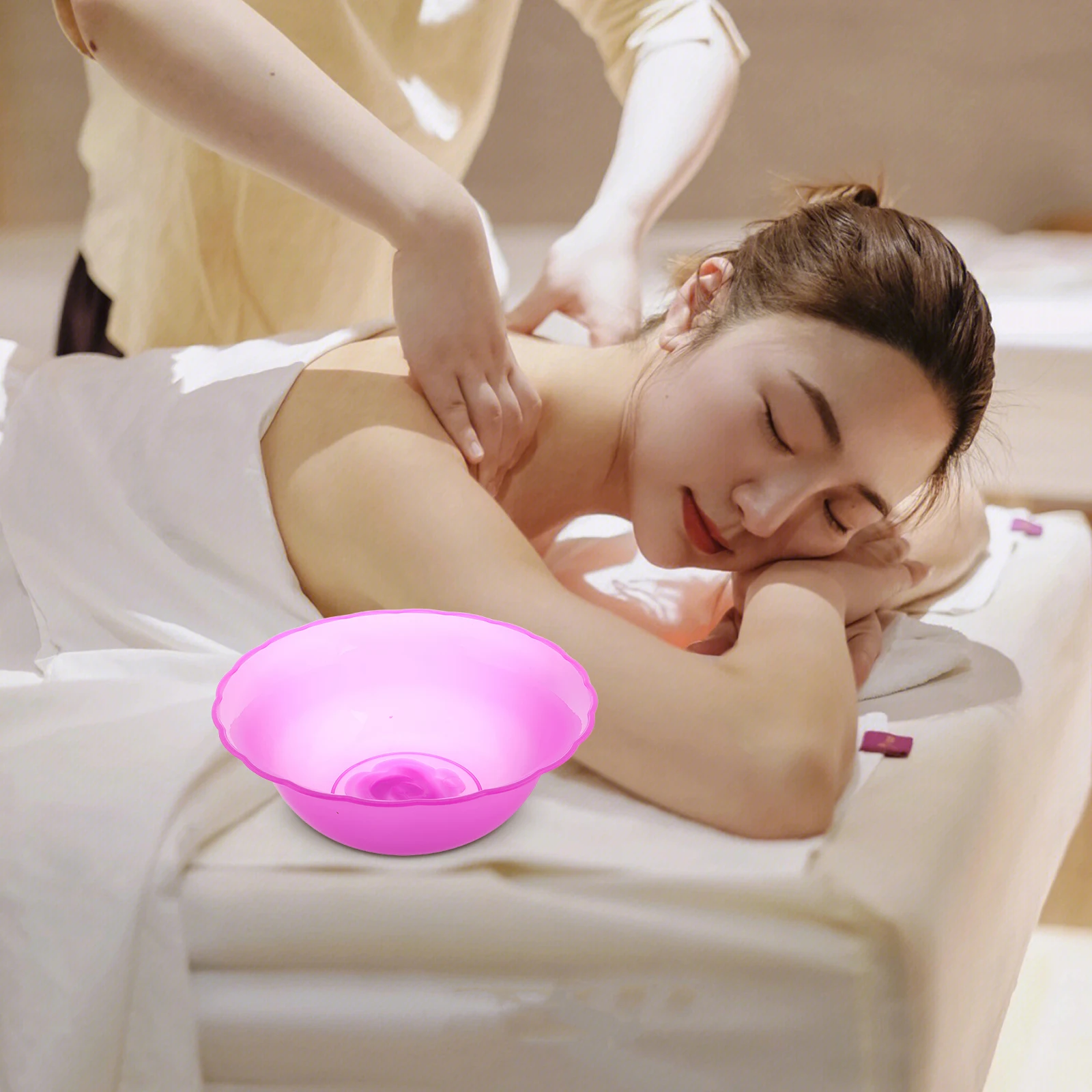 

3 Pcs Wash Basin Plastic Cleansing Bowl SPA Beauty Salon Handwashing Tub Round Laundry Cleaning Basins Small Shampoo Kitchen Tub
