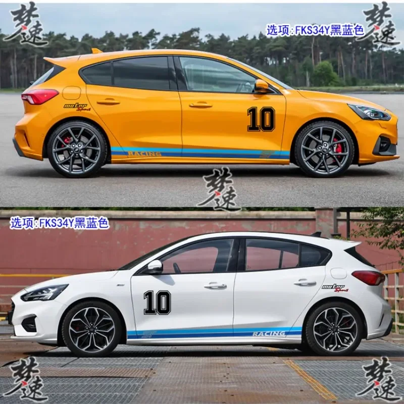 Car stickers FOR Ford Focus ST FKS modified decoration racing custom decals Vinyl film
