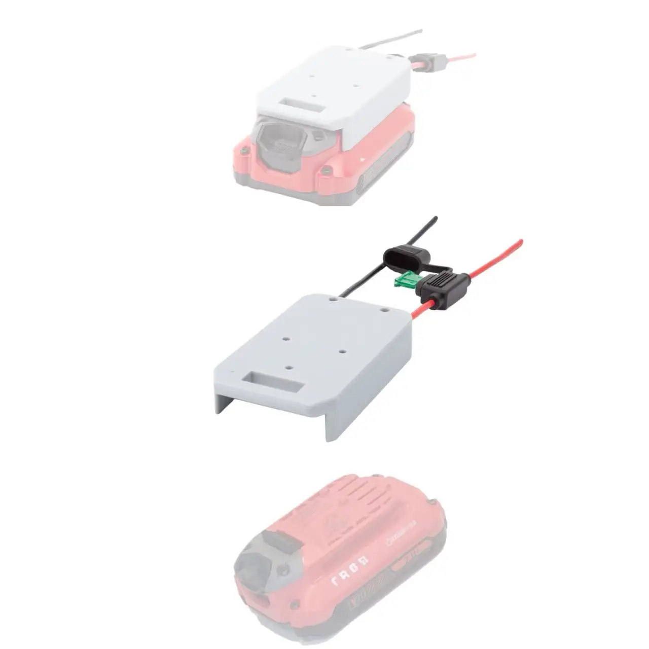 

Адаптер-коннектор для аккумуляторов Craftsman/Stanley Fatmax V20, DIY-конвертер, держатель-док с проводами 14 AWG, 20В