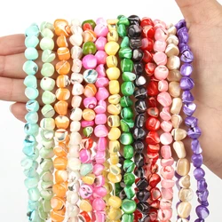 Multicolor Irregular Shell Beads Wholesale Mother of pearl Spacer Loose Beads for Jewelry Making DIY Bracelets Accessories 6-8mm