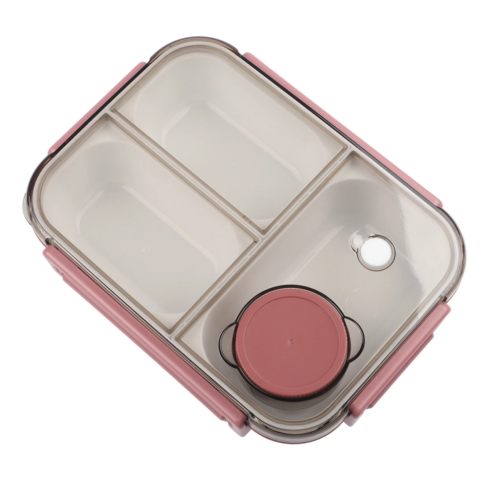 

Stainless Steel Lunchbox Leakproof Portable with 3 Compartments for School Travel Picnic Camping and Outdoor Use