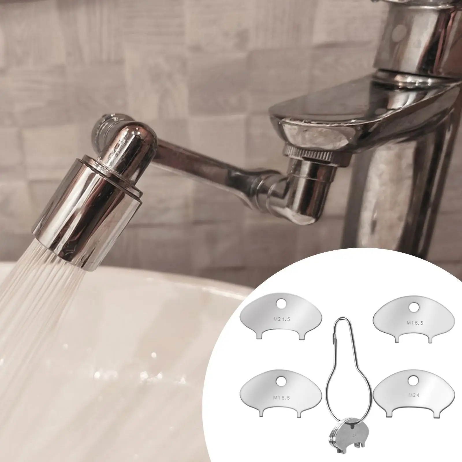 

304 Stainless Steel Faucet Aerator Key Remover Accessory for Easy Cleaning Kitchen Bathroom Water Faucet