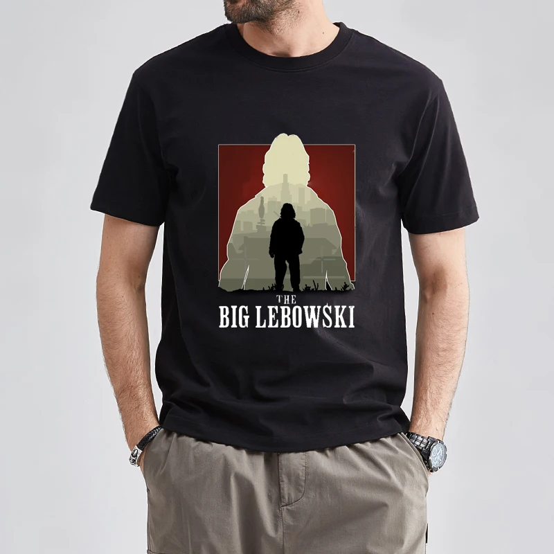 Dude The Big Lebowski Men Women Unisex Tops Tee Graphic Tshirts Vintage Funny Short-sleev Birthday Present Man T Shirts