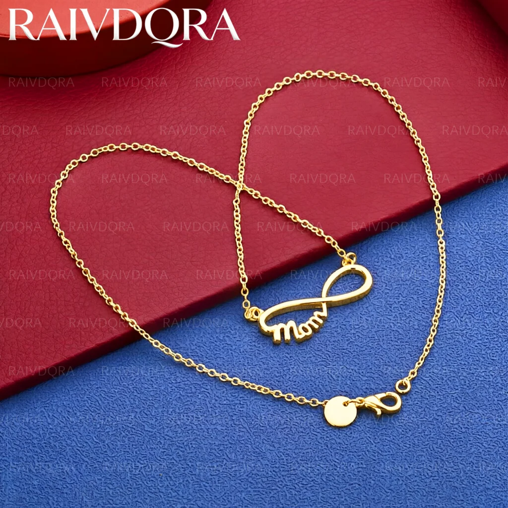 18K Gold Plated 45cm Figure Geometry Chain Necklace For Women Fashion Jewelry Exquisite Party Mother's Day Gift