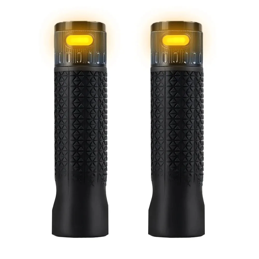 Handlebar Mounted Rechargeable Turn Signal Strip for Electric Scooter with Remote Control Left Right Hazard Light Functions