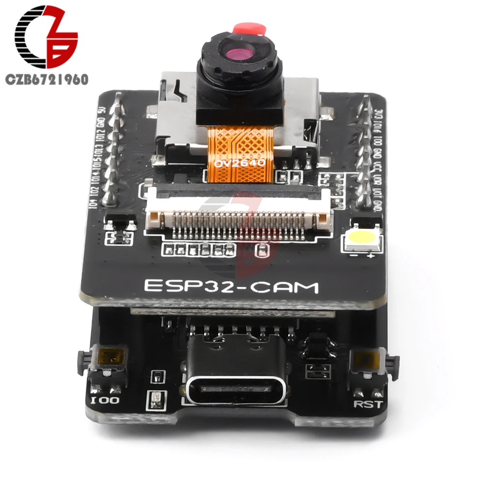 ESP32 Cam WiFi Bluetooth Development Board with OV2640 Camera Module Micro USB to Serial Port CH340 Nodemcu for Raspberry Pi 5V