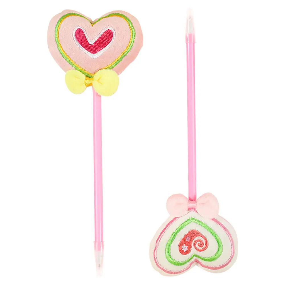 

2 шт. шариковые ручки в форме сердца ко Дню святого Валентина, милые, красочные, с плавным письмом, очаровательные, для ведения дневников и офиса