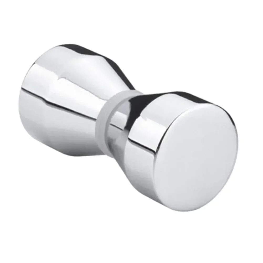 

Sleek and Sturdy Bathroom Door Handle Chrome Plated Zinc Alloy Material Fits Most Glass Doors with 6 18mm Thickness